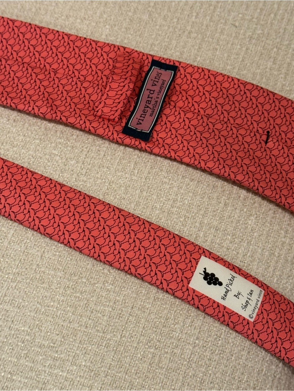 Vineyard Vines Coral Swordfish Tie